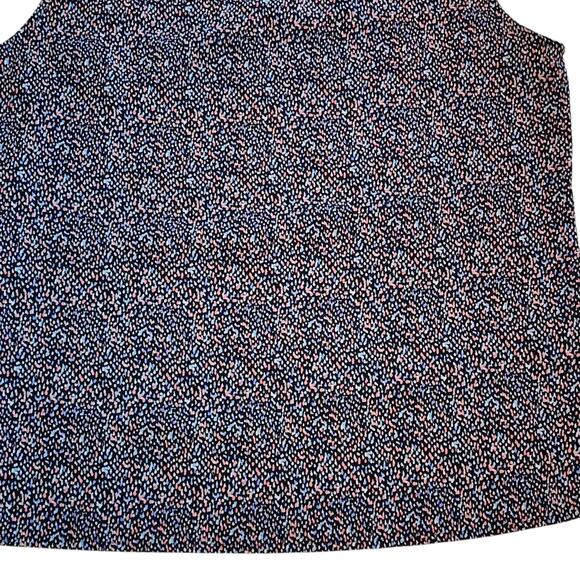 Notations Womens Pullover Career Top Size S Blue Pink Sleeveless Keyhole Blouse - Picture 11 of 11